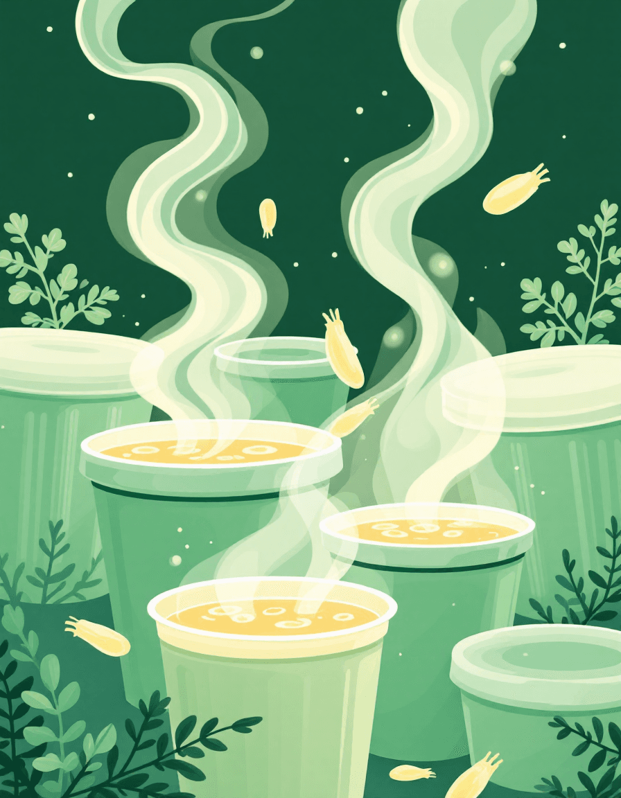 Microplastic particles visualization